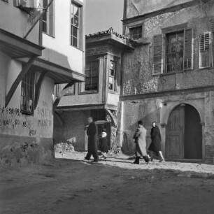 Griechenland. Thessaloniki. Blick in die Altstadt.