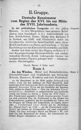 II. Gruppe. Deutsche Renaissance vom Beginn des XVI. bis zur Mitte des XVII. Jahrhunderts.
