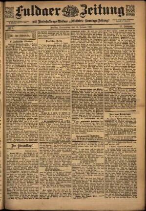 Ausgabe vom Donnerstag, den 11. Januar 1900.