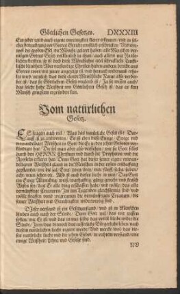 Vom natürlichen Gesetz.