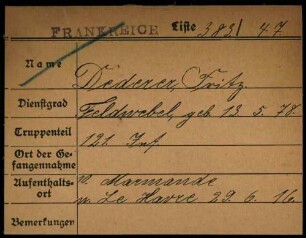 Dederer, Fritz - Deffner, Karl