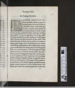 Tractatus varij
