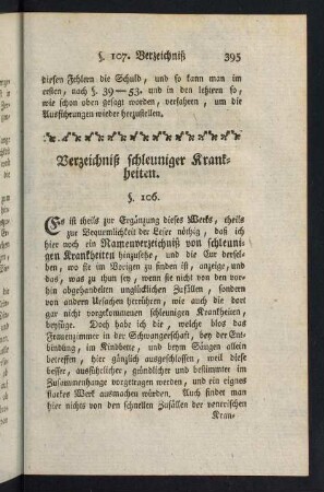 395-514, Verzeichnis schleuniger Krankheiten.