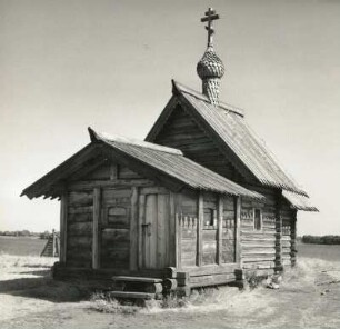 Kischi im Onegasee (Karelien), Freilichtmuseum. Kirche "Auferstehung des Lazarus" (aus dem Muromkloster / Onegasee; E. 14. Jh.?).