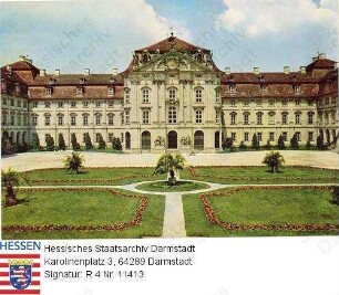 Pommersfelden, Schloss Weißenstein (1711-1718), Fassadenansicht
