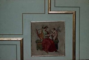 Kytharaspielende Frau und Putto