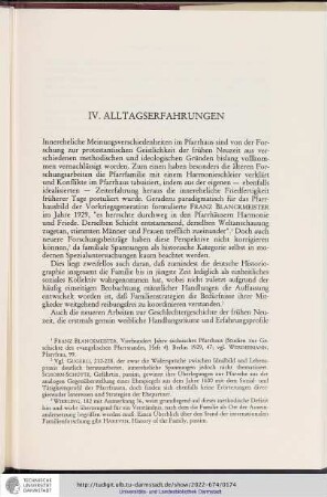 IV. Alltagserfahrungen
