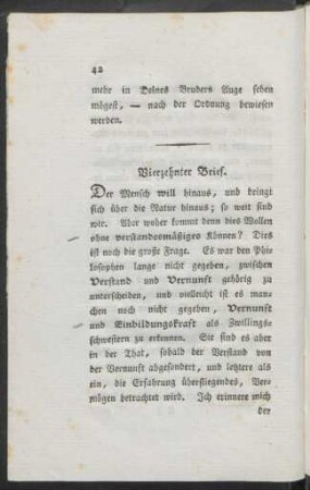 Vierzehnter Brief