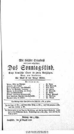 Das Sonntagskind
