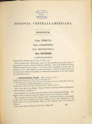 Insecta : Coleoptera, 2,2. Pectinicornia and lamellicornia