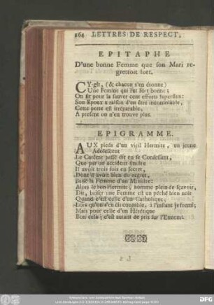 Epitaphe D'une bonne Femme que son Mari regrettoit fort.