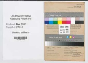 Entnazifizierung Wilhelm Wefers, geb. 20.11.1893 (Landwirtsch.Gehilfe)