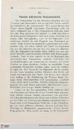 IV: Vasaris historische Gesamtansicht
