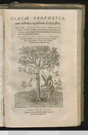 Esaiae Prophetia, cum catholica expositione Ecclesiastica