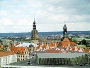 Dresden: Stadtansicht von der Kreuzkirche