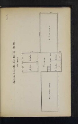 Hütten-Hospital für kleine Städte.