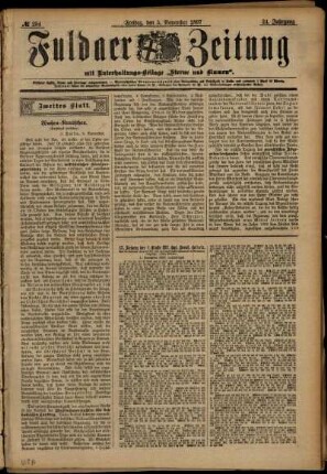 Zweite Ausgabe vom Freitag, den 05. November 1897.