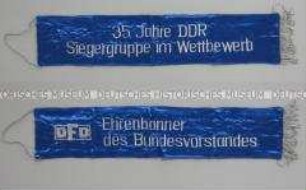 Fahnenschleife des Demokratischen Frauenbundes Deutschlands