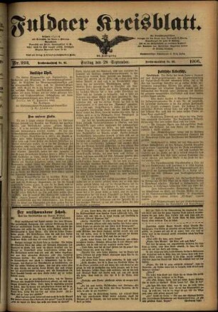 Ausgabe vom Freitag, den 28. September 1906.