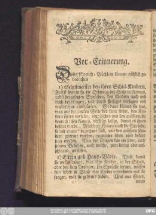 Vor-Erinnerung.