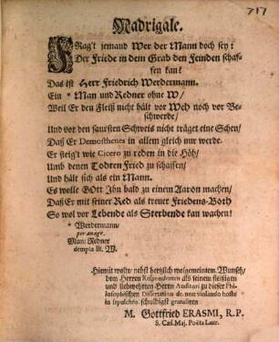 Diss. polit. hostem in sepulchro non esse violandum, ostendens