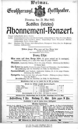 Abonnement=Konzert
