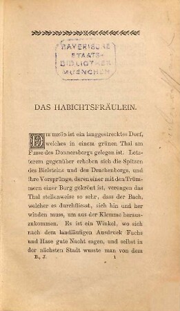 Aus der Jugendzeit