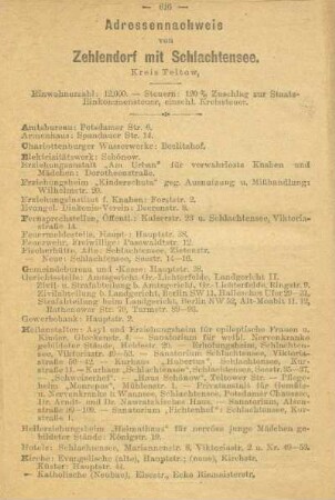 Zehlendorf mit Schlachtensee