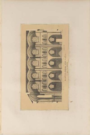 Illustration: Kloster-Kirche Sion In Köln. Längen Durchschnitt.