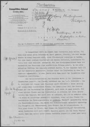 Langenbrand mit Kapfenhardt und Salmbach: Inspektionsbericht 1958