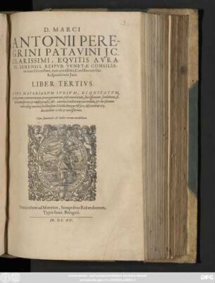 3: Opus Materiarum Iurium, Dignitatum ...