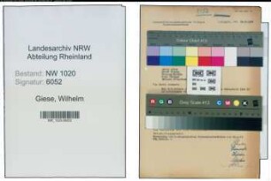 Entnazifizierung Wilhelm Giese , geb. 00.00.0000 ()