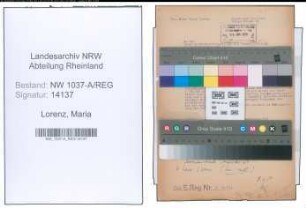 Entnazifizierung Maria Lorenz , geb. 07.02.1895 ()