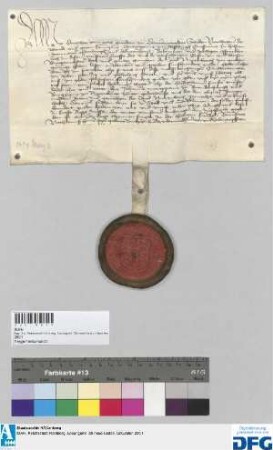 Königin Dorothea von Dänemark quittiert der Stadt Nürnberg über 500 fl. von Markgraf Johann von Brandenburg ererbtes Leibgeding.