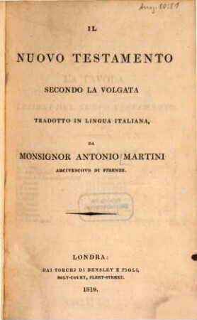 Il nuovo testamento