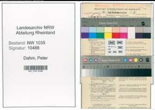 Entnazifizierung Peter Dahm , geb. 04.08.1890 (Bergmann)