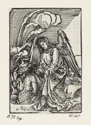 Engel mit dem Schlüssel zum Abgrund
