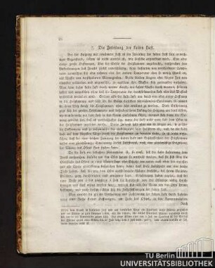 7. Die Zuleitung der kalten Luft.