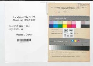 Entnazifizierung Oskar Mandel , geb. 09.06.1895 (Webereileiter)