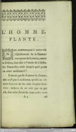 L' Homme Plante