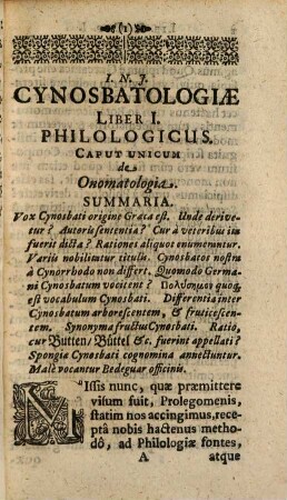 Ehrenfridi Hagendornii, M.D. Academici Curiosi et Medici Electoralis Saxonici, Cynosbatologia : ad Normam Academiae Naturae-Curiosorum. adornata