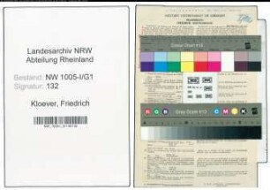 Entnazifizierung Friedrich Kloever , geb. 26.05.1896 (Postbeamter)