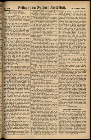 Zweite Ausgabe vom Donnerstag, den 13. Oktober 1892.
