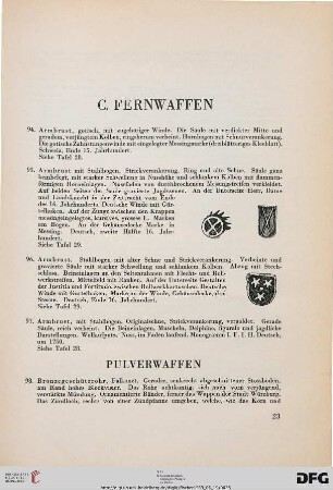 Armbrüste (Nr. 94-97)