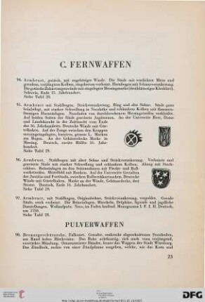 Armbrüste (Nr. 94-97)