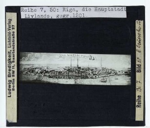 Werner, Ansicht von Riga (Riga Metropolis Livoniae) (Druck)