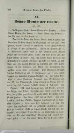 VI. Isaac Bonte der Fünfte. geb. 1800