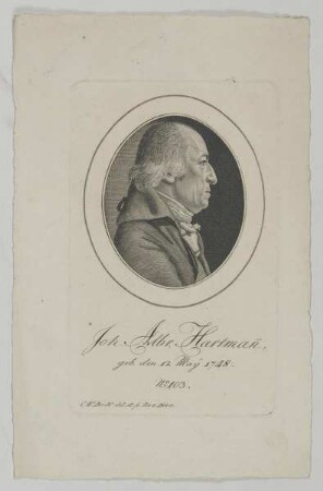 Bildnis des Joh. Albr. Hartmann