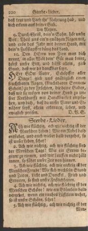 Sterbe-Lieder