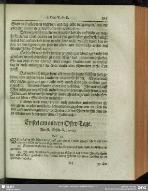 Epistel am andern Oster-Tage. Apost. Gesch. X. 34 -- 43. Vers. 34.